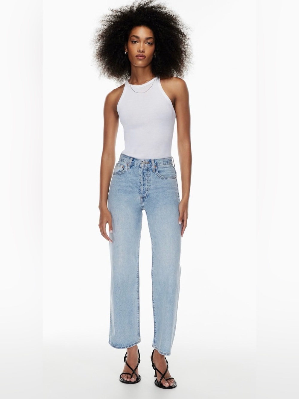 Denim Forum The Farrah High Rise Wide Leg 28L